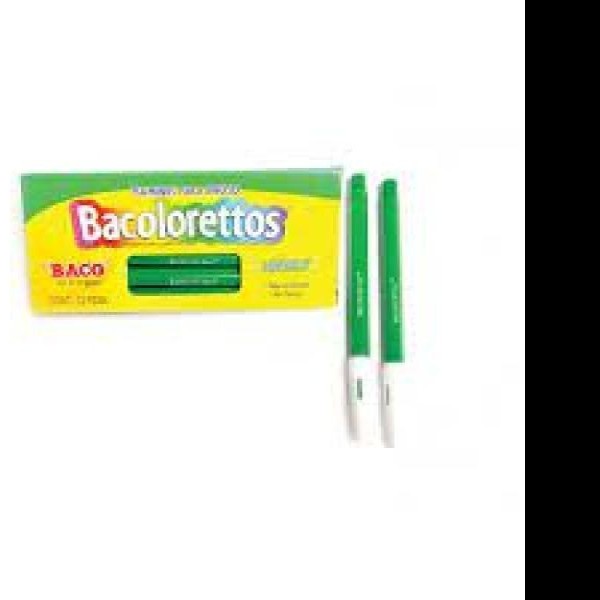 MARCADOR AGUA DELG. BACOLORETTOS VDE.OBSCURO PZA